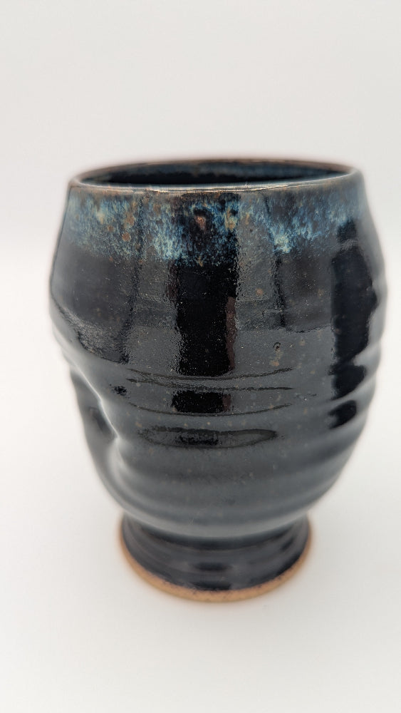 Handcrafted Black Footed Ceramic Tumbler