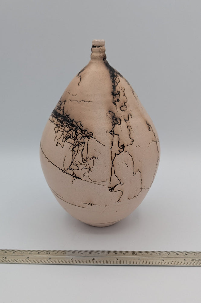 Unique Artisan-Fired Ceramic Vessel