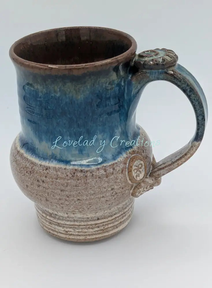 Large Wheel Thrown Coffee Mug Mugs