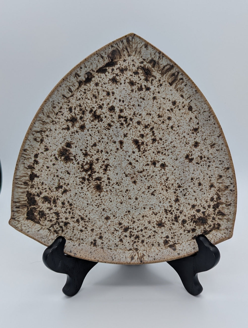 Artisan Speckled Triangular Appetizer/Dessert Plate