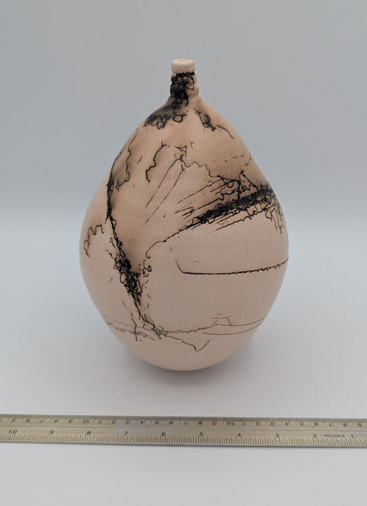 Unique Artisan-Fired Ceramic Vessel