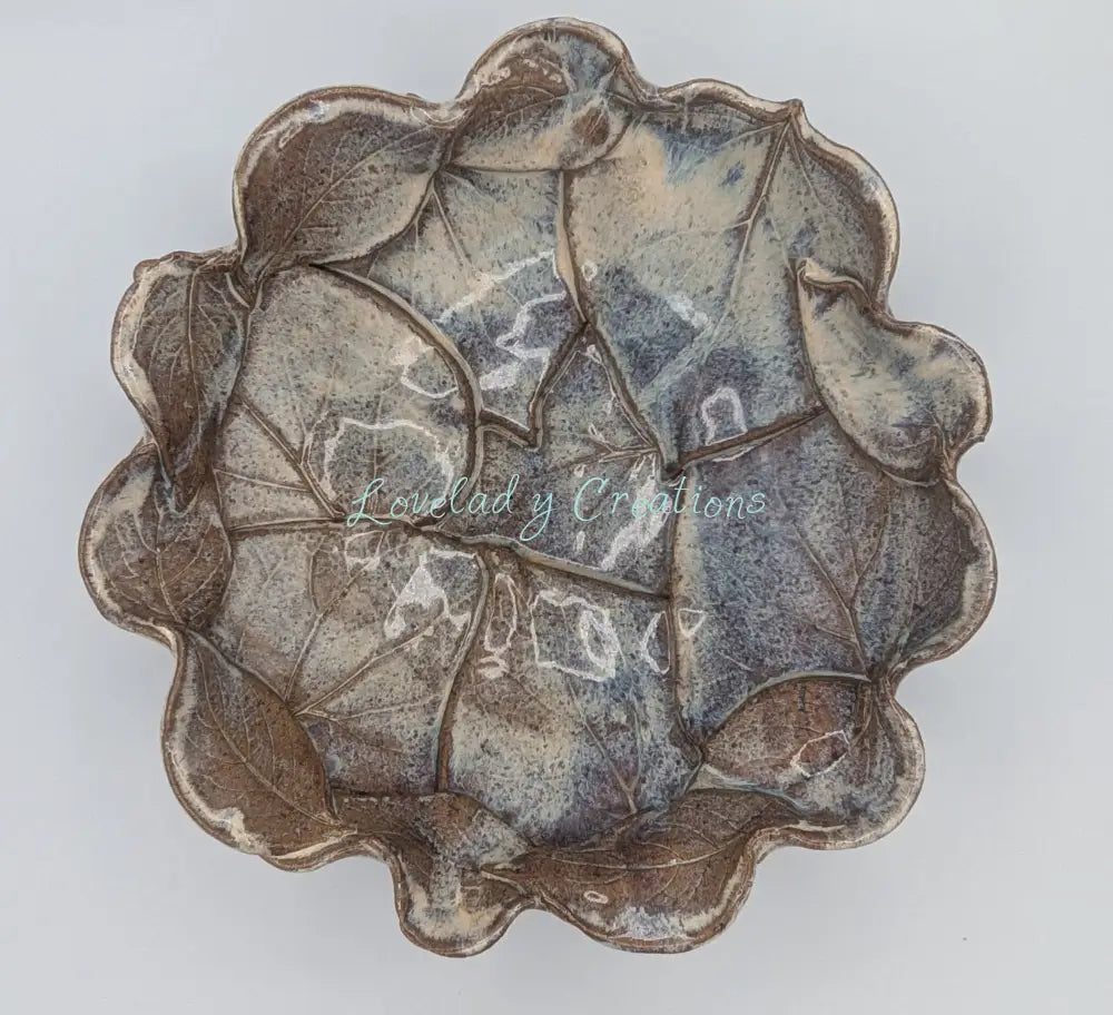 Handcrafted Ceramic ’Autumn Canopy’ Leaf Bowl Platter