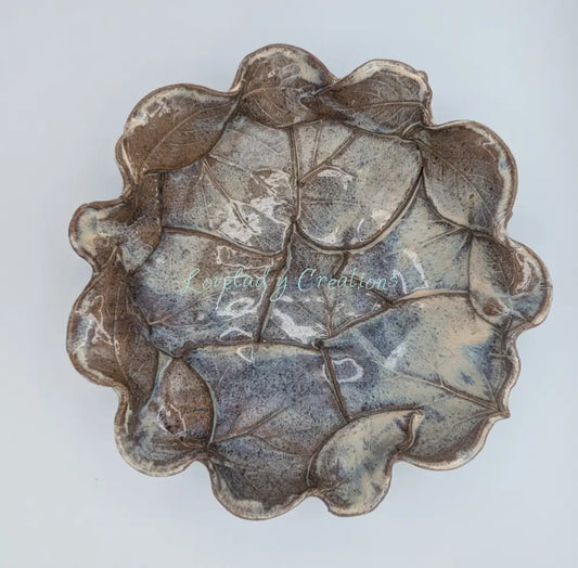 Handcrafted Ceramic ’Autumn Canopy’ Leaf Bowl Platter
