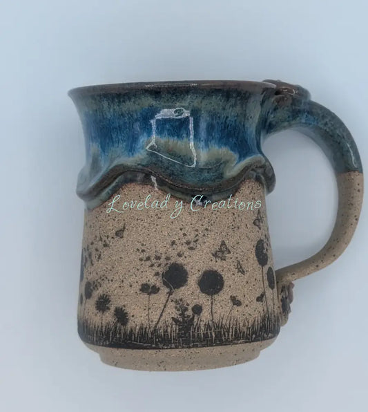 Handcrafted ’Wildflower Meadow’ Stoneware Mug Mugs