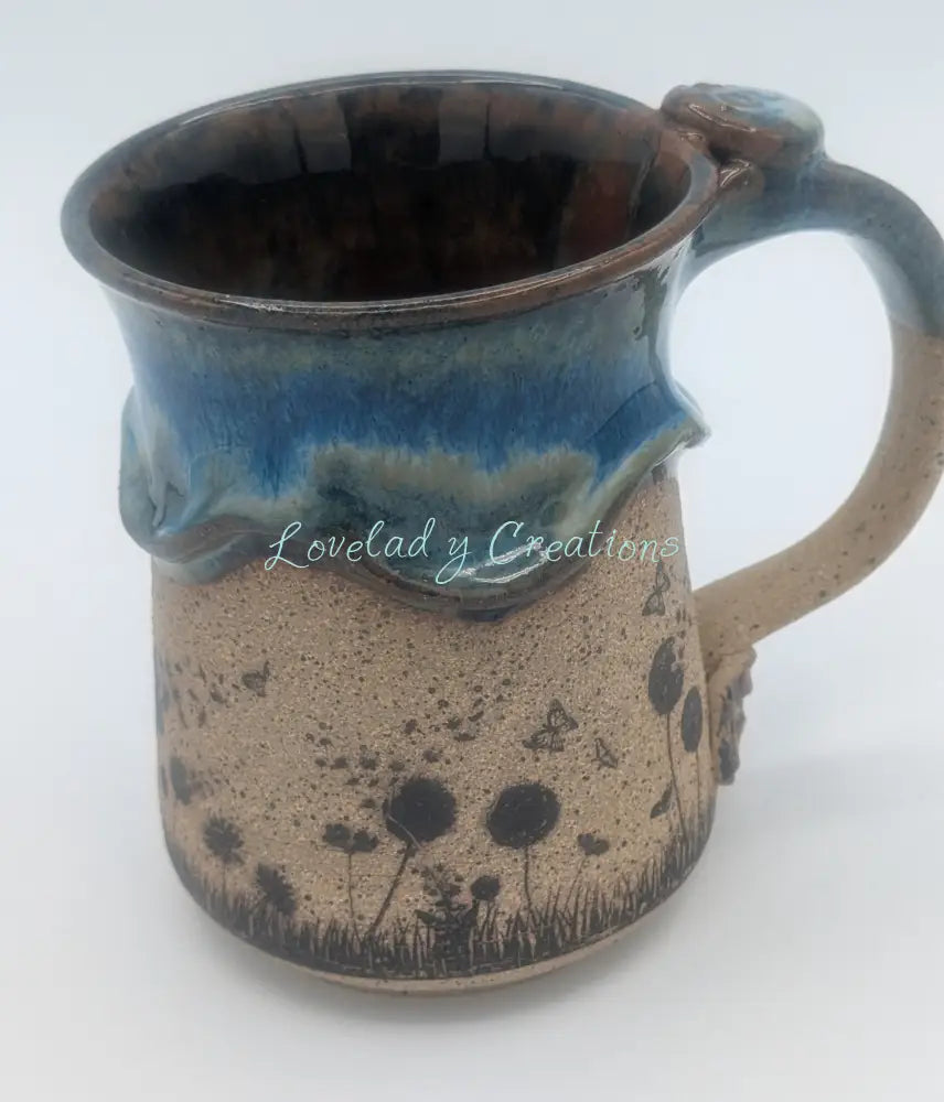 Handcrafted ’Wildflower Meadow’ Stoneware Mug Mugs