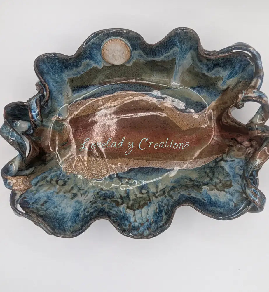 Moon Over The Mountain Streams Platter