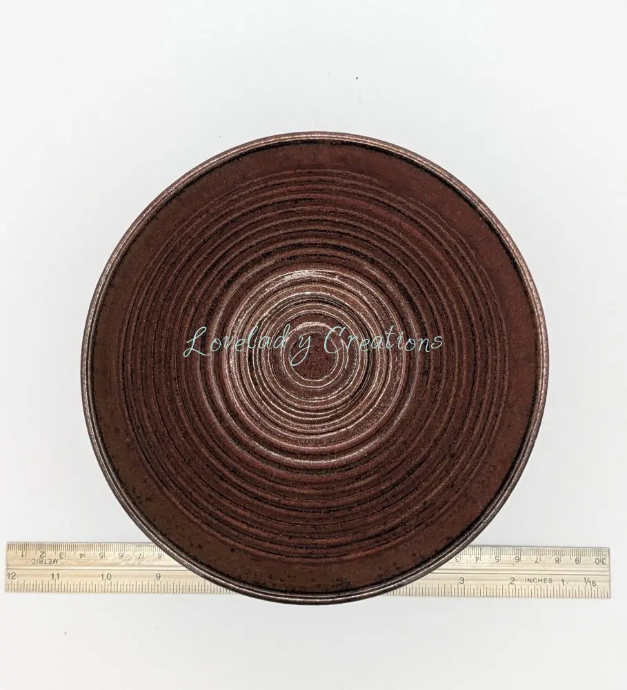 Rustic Chic Hand-Thrown Ceramic Bowl in Warm Earth Tones Bowl