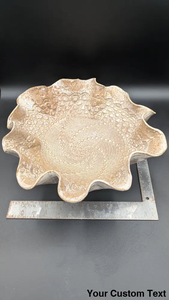 Spiral Ruffle Bowl Platter