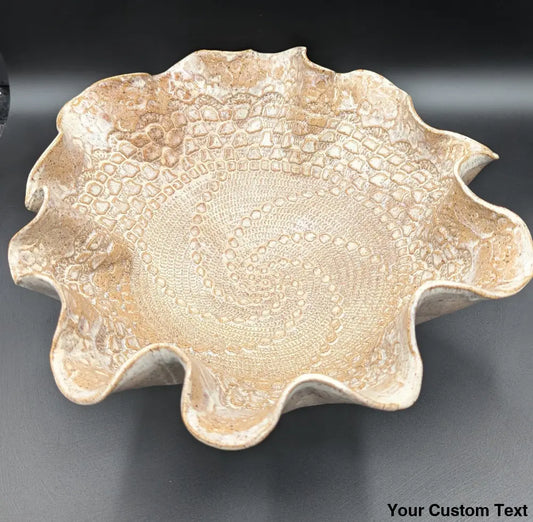 Spiral Ruffle Bowl Platter